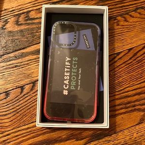 NEW!! Casetify iPhone 12 blue-pink ombre